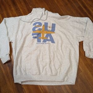 USAF C-130B Hercules Graphic Hanes Hoodie Size XL